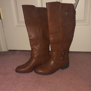 Brown Riding Boots!! Only worn once!!